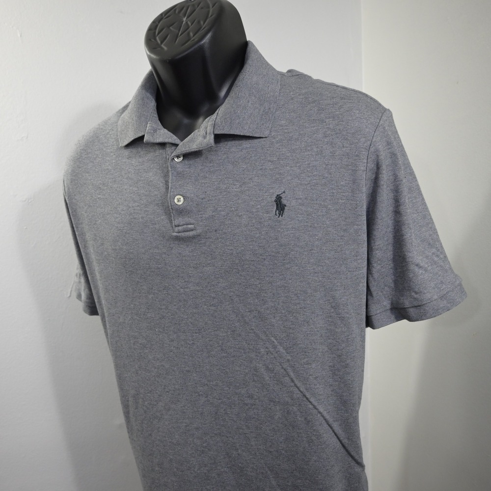 Polo Ralph Lauren Golf Polo Mens XL Classic Fit Gray Short Sleeve Pony Logo